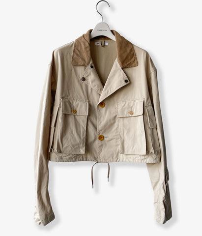 FUMIKA_UCHIDA/POPLIN SHORT JACKET(SAND/BEIGE)