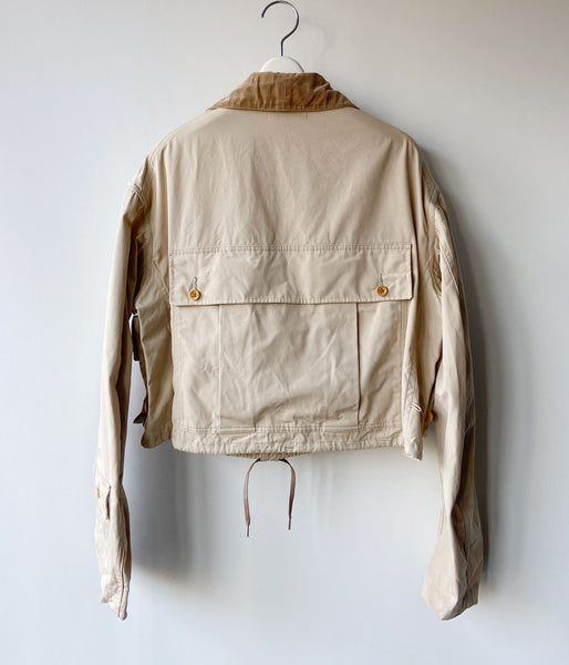 FUMIKA_UCHIDA/POPLIN SHORT JACKET(SAND/BEIGE)