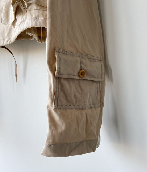 FUMIKA_UCHIDA/POPLIN SHORT JACKET(SAND/BEIGE)
