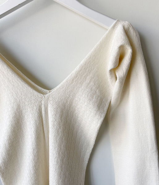 FUMIKA_UCHIDA/SILK LACE KNITTING TIGHTS TOP(OFF WHITE)