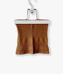 FUMIKA_UCHIDA/SILK LACE KNITTING BELLYBAND(LIGHT BROWN)