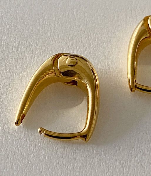 R.ALAGAN/TINY THIN HOOPS(GOLD)