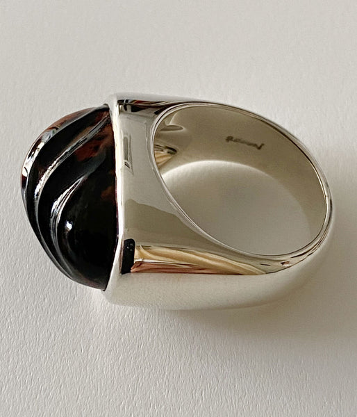 R.ALAGAN/QUIETUDE RING(M.OBSIDIAN)
