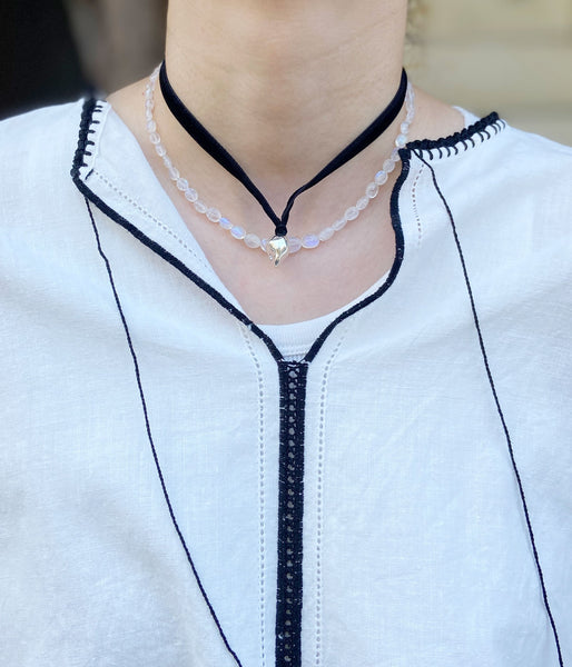 R.ALAGAN/SHOKA COLLAR OVAL MOONSTONE