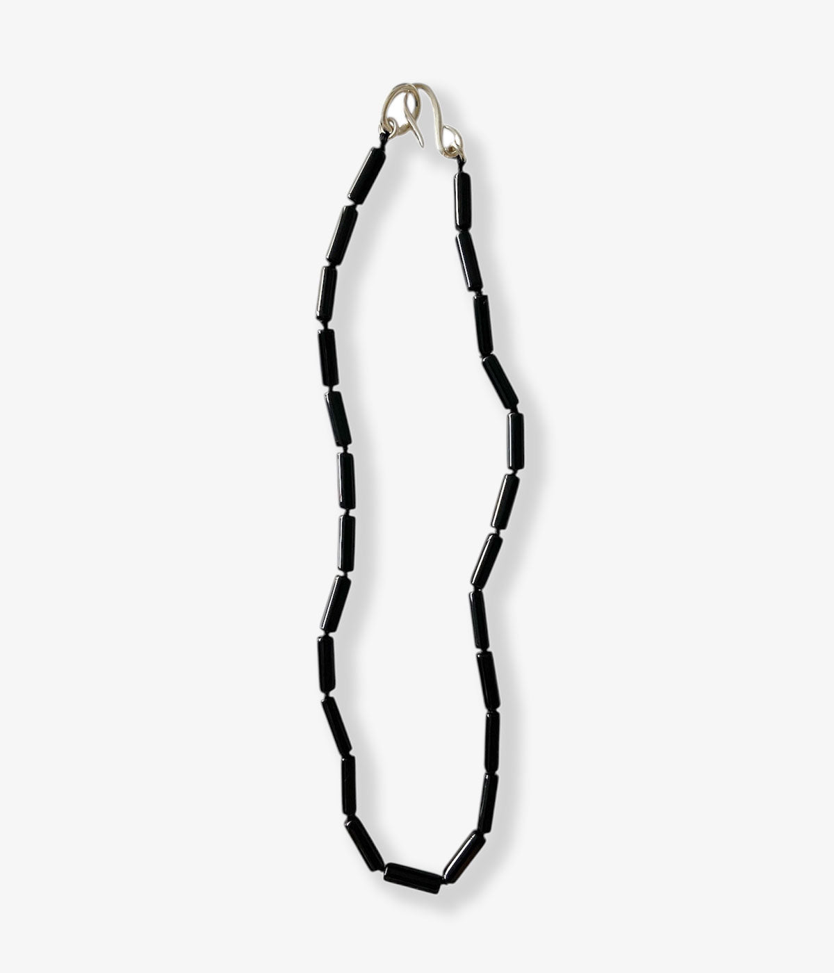R.ALAGAN/SMALL TUBE ONYX NECKLACE