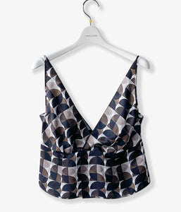 FUMIKA_UCHIDA/GEOMETRIC PATTERN PRINTED CAMISOLE(GEOMETRIC PATTERN)