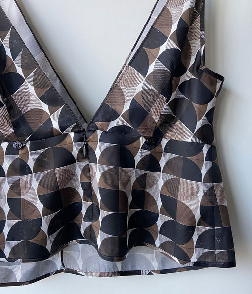 FUMIKA_UCHIDA/GEOMETRIC PATTERN PRINTED CAMISOLE(GEOMETRIC PATTERN)