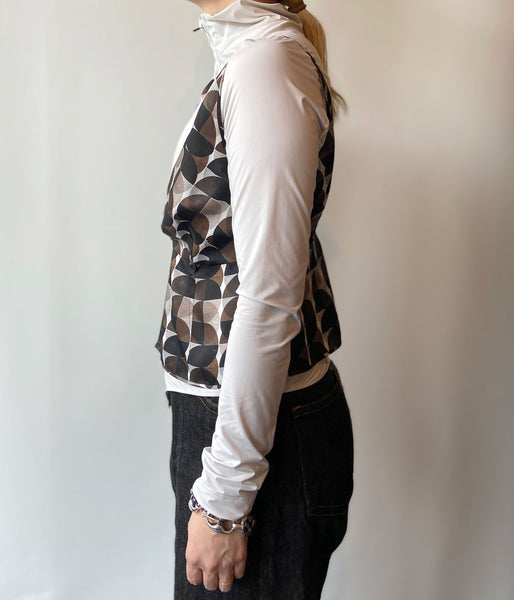 FUMIKA_UCHIDA/GEOMETRIC PATTERN PRINTED CAMISOLE(GEOMETRIC PATTERN)