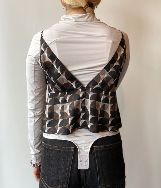 FUMIKA_UCHIDA/GEOMETRIC PATTERN PRINTED CAMISOLE(GEOMETRIC PATTERN)