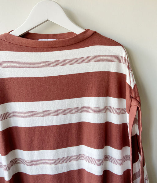 FUMIKA_UCHIDA/COTTON JERSEY BALLON BODYSUIT(OFF/BORDEAUX)