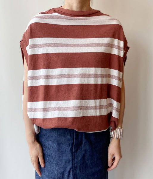 FUMIKA_UCHIDA/COTTON JERSEY BALLON BODYSUIT(OFF/BORDEAUX)