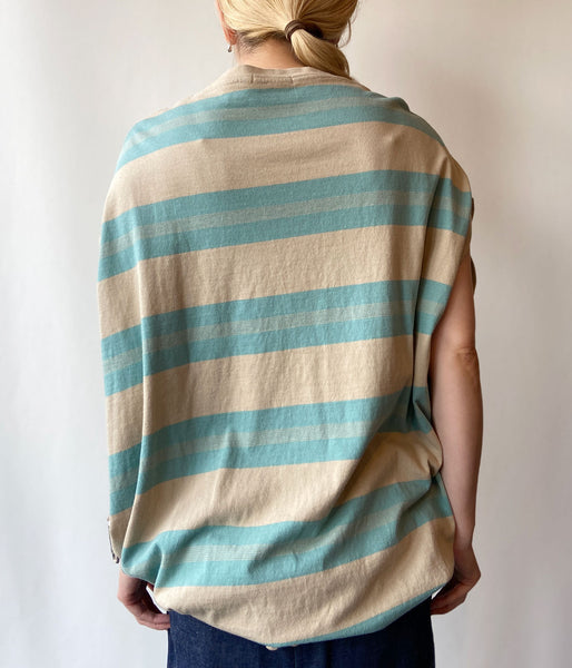 FUMIKA_UCHIDA/COTTON JERSEY BALLON BODYSUIT(SAX/BEIGE)