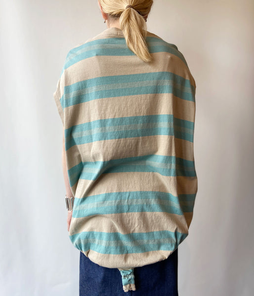FUMIKA_UCHIDA/COTTON JERSEY BALLON BODYSUIT(SAX/BEIGE)