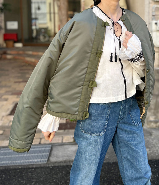 nowos/EMBROIDERD BLOUSE(WHITE)