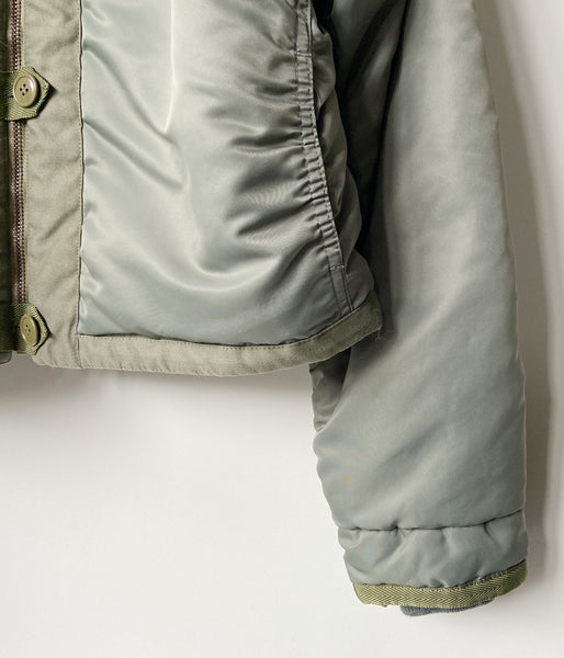 nowos/NYLON BLOUSON(KHAKI)