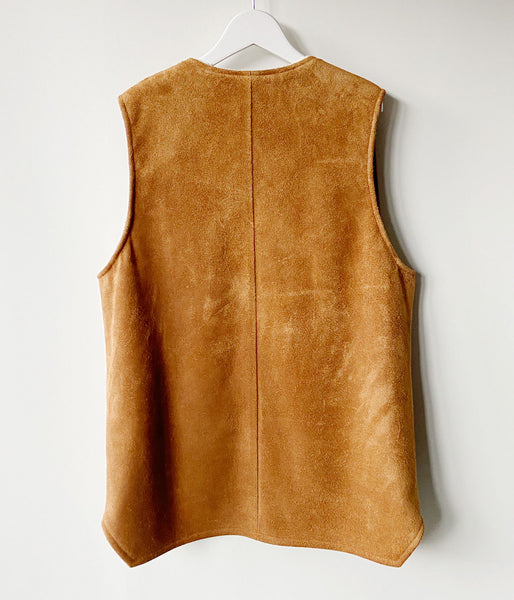 nowos/SUEDE VEST(BROWN)