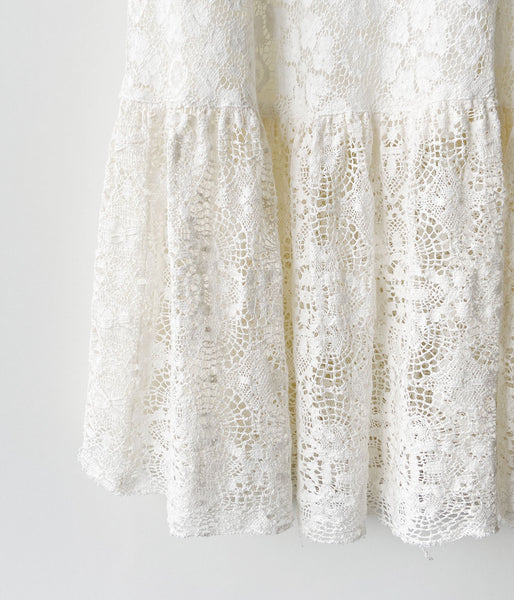 nowos/LACE SKIRT(WHITE)