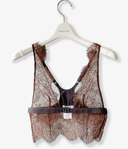 FUMIKA_UCHIDA/LEAVER LACE BRALETTE(BROWN)