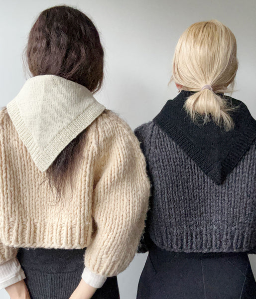 FUMIKA_UCHIDA/SHETLAND HAND KNITTED KERCHIEF