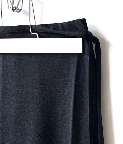 PHEENY/WOOL JERSEY LAYERED PANTS(BLACK)