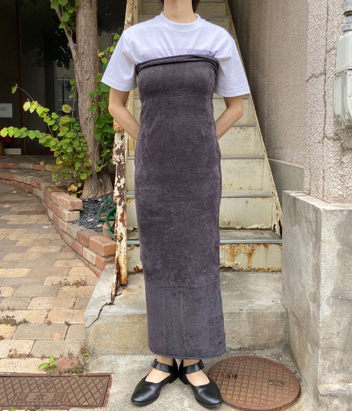 PHEENY/MOLE YARN WHOLEGARMENT LONG SKIRT(GRAY)