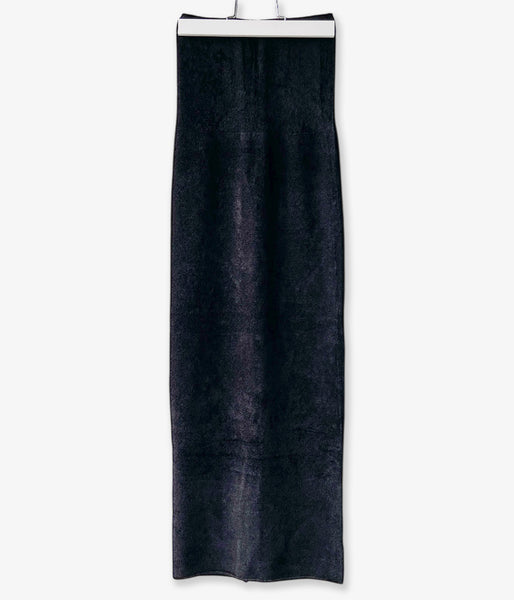 PHEENY/MOLE YARN WHOLEGARMENT LONG SKIRT(BLACK)