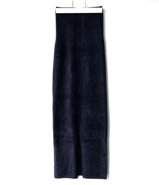 PHEENY/MOLE YARN WHOLEGARMENT LONG SKIRT(BLACK)
