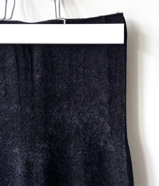 PHEENY/MOLE YARN WHOLEGARMENT LONG SKIRT(BLACK)
