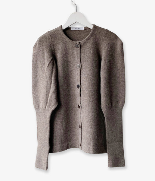 PHEENY/EXTRA FINE LAMBS CARDIGAN(MOCHA)
