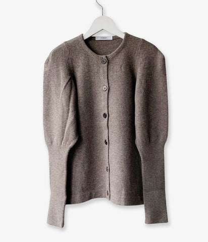 PHEENY/EXTRA FINE LAMBS CARDIGAN(MOCHA)