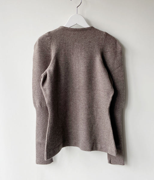 PHEENY/EXTRA FINE LAMBS CARDIGAN(MOCHA)
