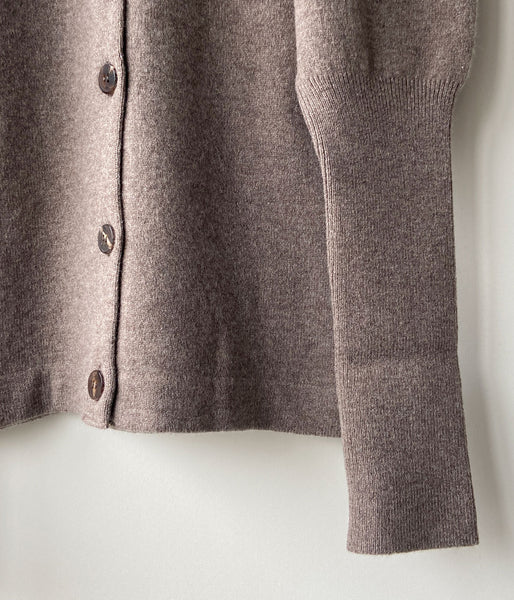 PHEENY/EXTRA FINE LAMBS CARDIGAN(MOCHA)