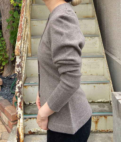 PHEENY/EXTRA FINE LAMBS CARDIGAN(MOCHA)