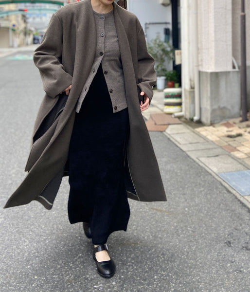 PHEENY/EXTRA FINE LAMBS CARDIGAN(MOCHA)
