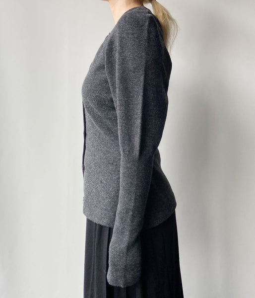 PHEENY/EXTRA FINE LAMBS CARDIGAN(GRAY)