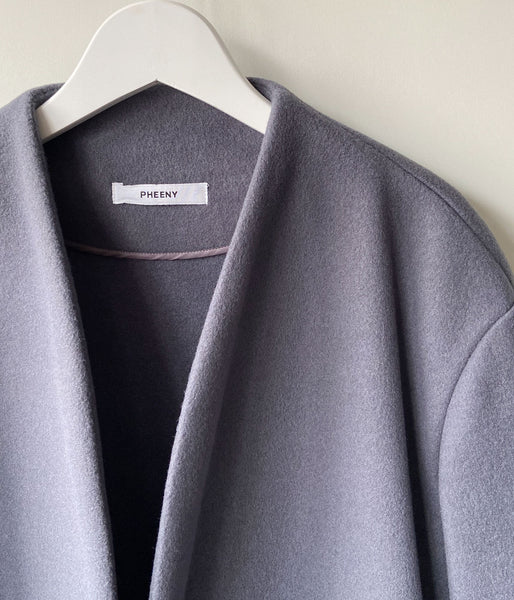 PHEENY/NEEDLE REVER STRETCH SCARF COAT(GRAY)
