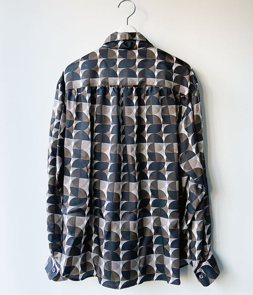 FUMIKA_UCHIDA/GEOMETRIC PATTERN PRINTED BLOUSE(GEOMETRIC PATTERN)
