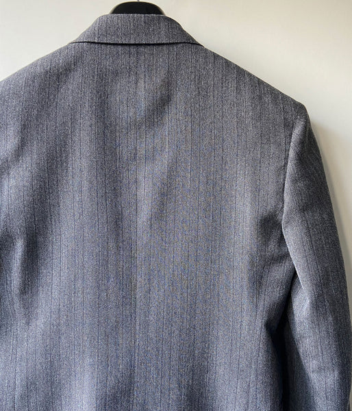 FUMIKA_UCHIDA/HERRINGBONE PEAKED LAPEL DOUBLE JACKET(GREY)