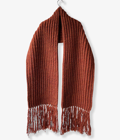 nowos/WOOL SCARF(BORDEAUX)