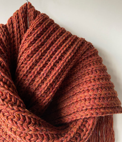 nowos/WOOL SCARF(BORDEAUX)