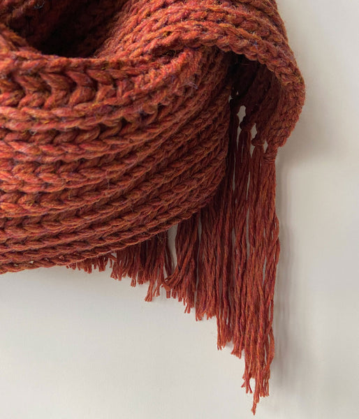 nowos/WOOL SCARF(BORDEAUX)