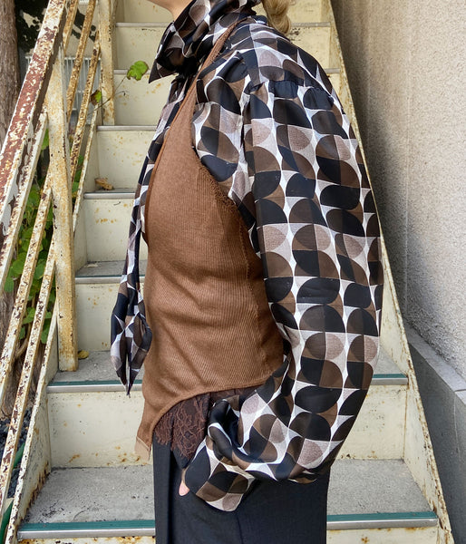 FUMIKA_UCHIDA/RIB HALTER-NECK BODYSUIT(BROWN)