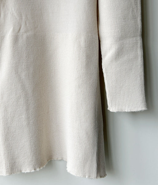 FUMIKA_UCHIDA/RIB STITCH U-NECK UNDERWEAR(IVORY)