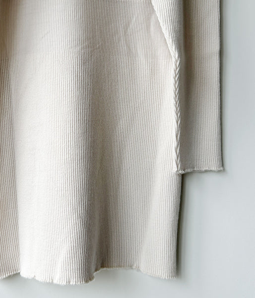 FUMIKA_UCHIDA/RIB STITCH U-NECK UNDERWEAR(IVORY)