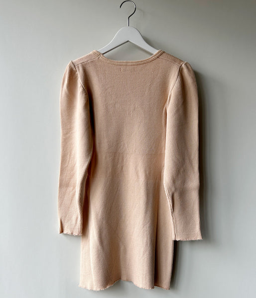 FUMIKA_UCHIDA/RIB STITCH U-NECK UNDERWEAR(PINKBEIGE)