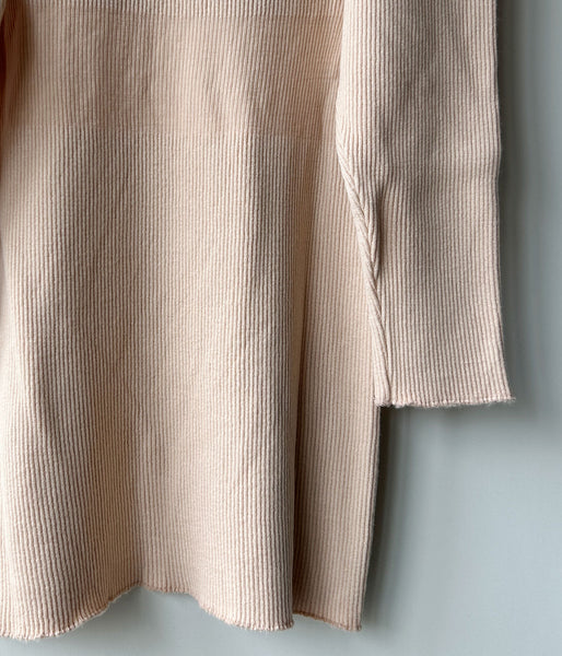 FUMIKA_UCHIDA/RIB STITCH U-NECK UNDERWEAR(PINKBEIGE)