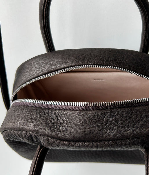Aeta/DEER LEATHER BOSTON MINI+SHOULDER(DARK BROWN)