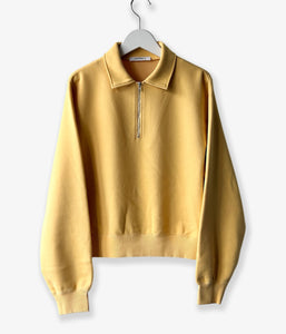 PHEENY/ATHLEISURE HALF-ZIP COLLARED PULLOVER(YELLOW) PHEENY/ATHLEISURE HALF-ZIP COLLARED PULLOVER(YELLOW)