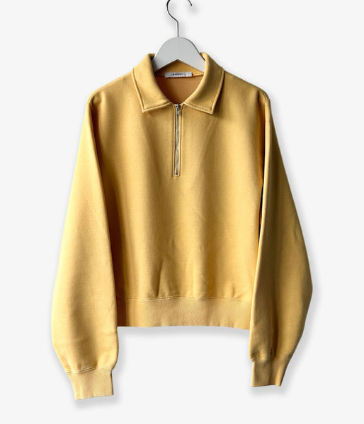 PHEENY/ATHLEISURE HALF-ZIP COLLARED PULLOVER(YELLOW)