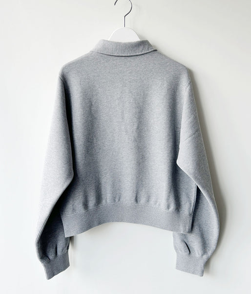 PHEENY/ATHLEISURE HALF-ZIP COLLARED PULLOVER(GRAY)